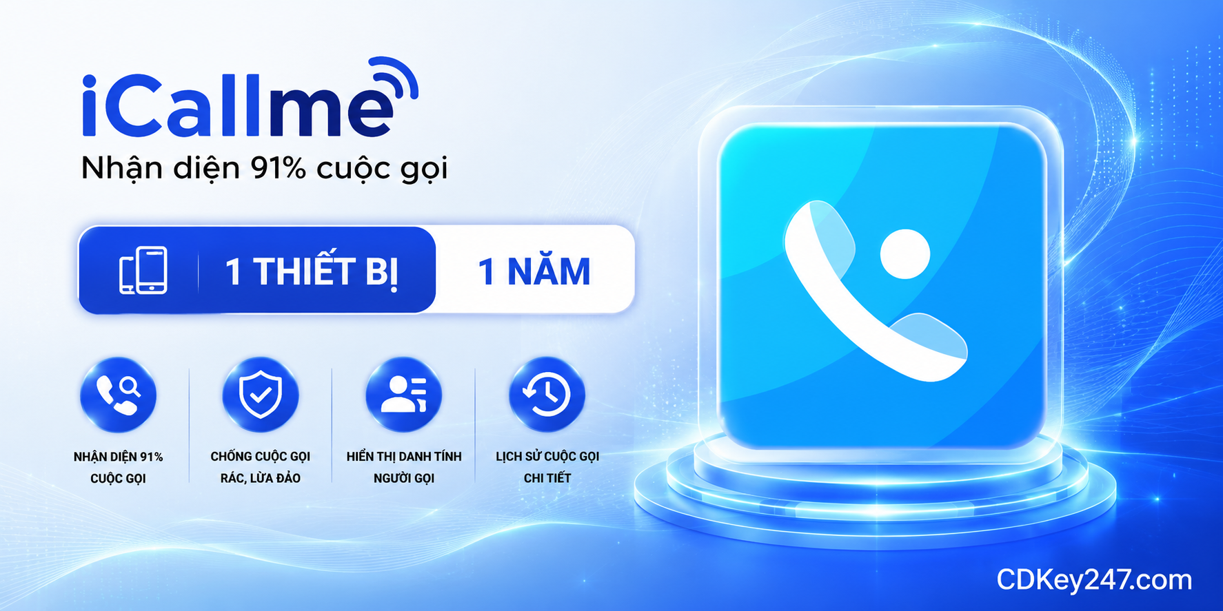 iCallme Premium 1 Năm (1 Thiết Bị)