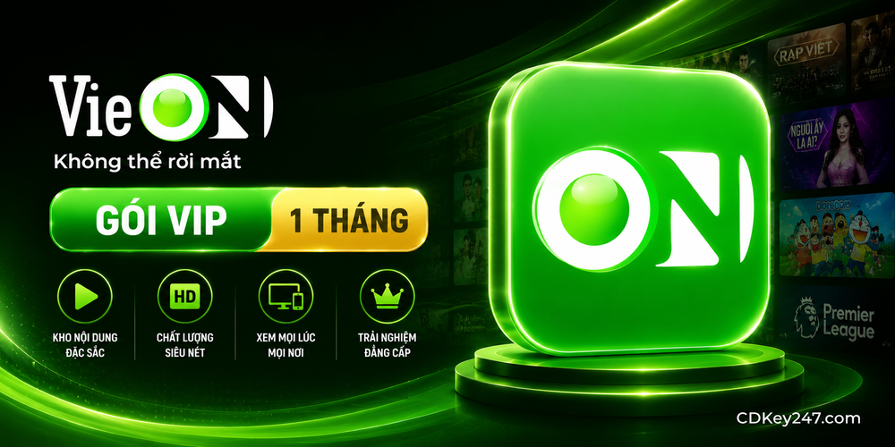 VieON VIP 1 tháng – Code kích hoạt